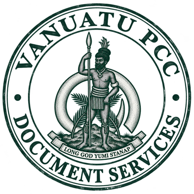 Декоративная печать Vanuatu PCC с гербом Вануату